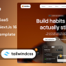 Habitline - Mobile App, SaaS Landing Page Nextjs 16 & Tailwind CSS Template